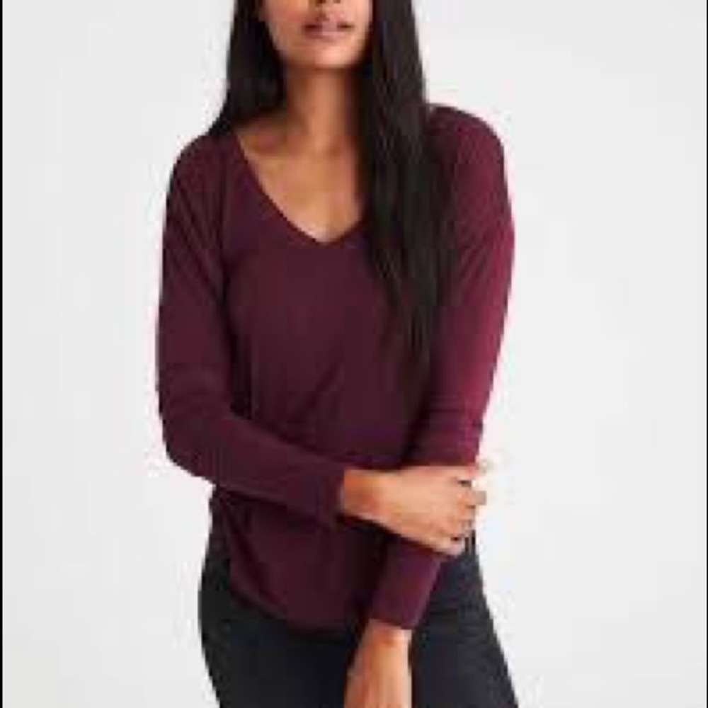 maroon blouse